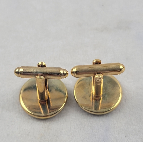 New Without Tags Vintage Looking Donald Duck Goldtone Cufflinks - Picture 4 of 5